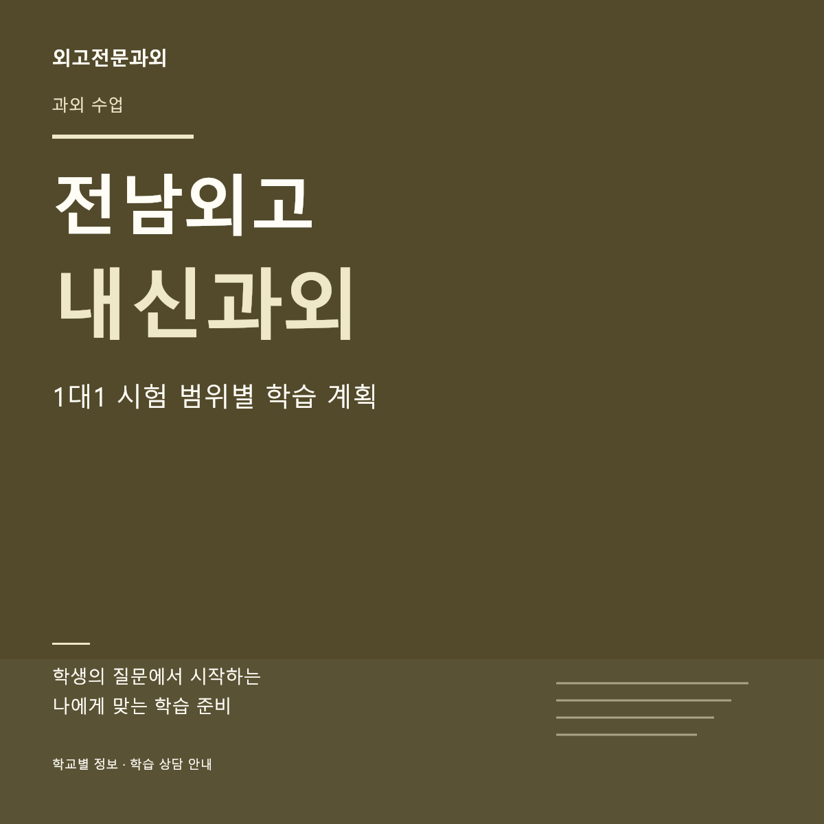 전남외고 내신과외 1대1 시험 범위별 학습 계획 — 페이지 썸네일