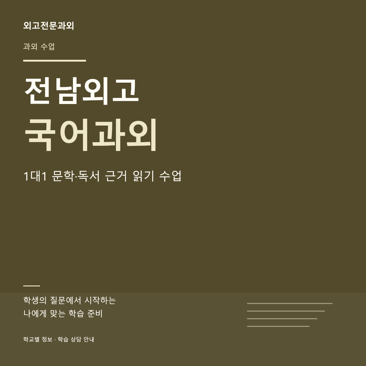 전남외고 국어과외 1대1 문학·독서 근거 읽기 수업 — 페이지 썸네일