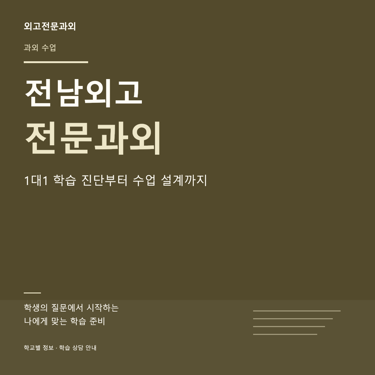 전남외고 전문과외 1대1 학습 진단부터 수업 설계까지 — 페이지 썸네일