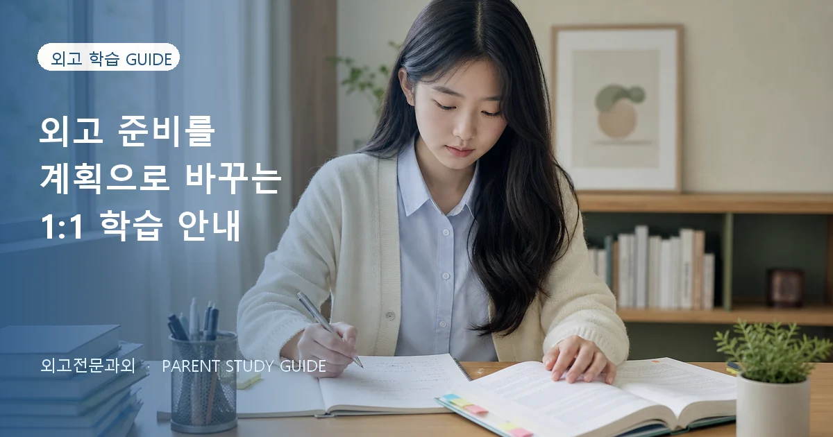 외고 과외 받아도 효과 없을 때 학습 안내 썸네일